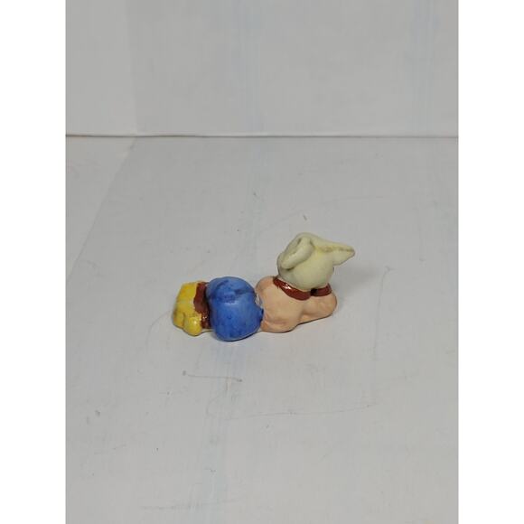 Vintage Bunny Sleeping With a Book Figurine Japan - Picture 2 of 4